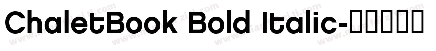 ChaletBook Bold Italic字体转换